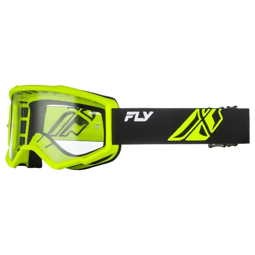 Dětské motokrosové brýle Fly Racing Focus Youth černá/hi-vis, čiré plexi