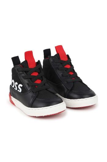 Dětské sneakers boty BOSS černá barva, J51339