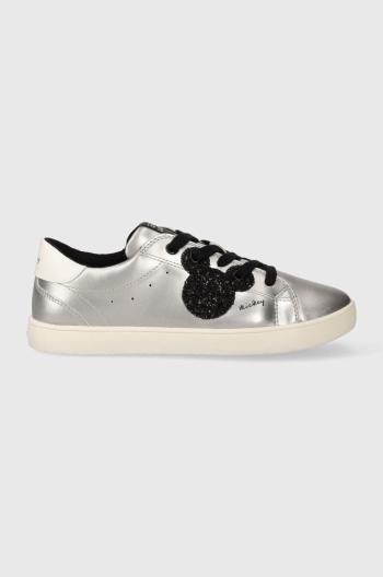 Dětské sneakers boty Geox x Disney stříbrná barva