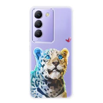 Odolné silikonové pouzdro iSaprio - Leopard With Butterfly - Vivo V40 SE 4G/5G