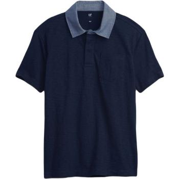 GAP CHAMBRAY POLO Chlapecké tričko, tmavě modrá, velikost