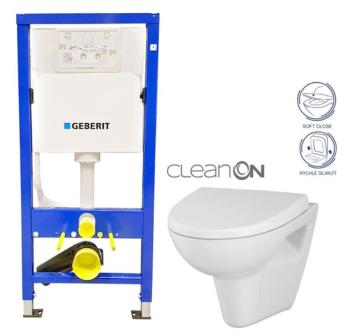 GEBERIT DuofixBasic bez tlačítka + WC CERSANIT CLEANON PARVA + SEDÁTKO 458.103.00.1 X PA1