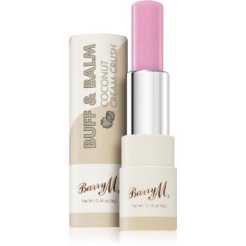 Barry M Buff & Balm vyhlazující balzám na rty pro objem odstín Coconut Cream Crush 4 ml