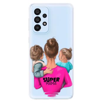 Odolné silikonové pouzdro iSaprio - Super Mama - Boy and Girl - Samsung Galaxy A33 5G