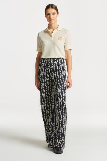 KALHOTY GANT CHAIN PRINT WIDE PANT EVENING BLUE