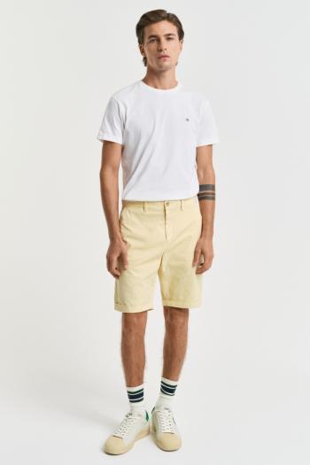 ŠORTKY GANT REG SUNFADED CHINO SHORTS DUSTY LIGHT YELLOW