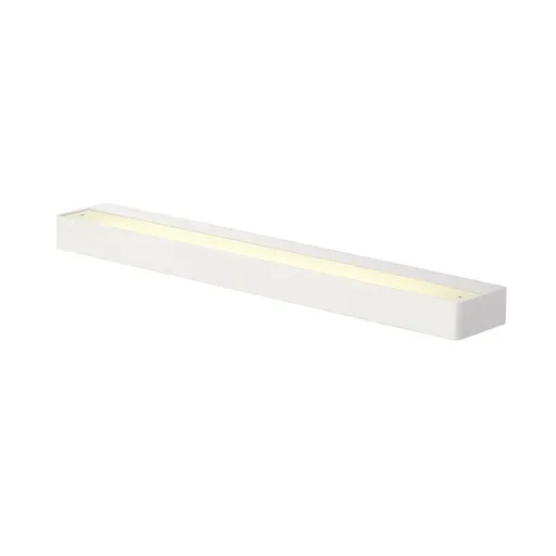 SLV BIG WHITE SEDO 14, nástěnné svítidlo, LED, 3000K, hranaté, bílé, satinované sklo, D/Š/V 59,5/8,5/4 cm, 17 W 151781