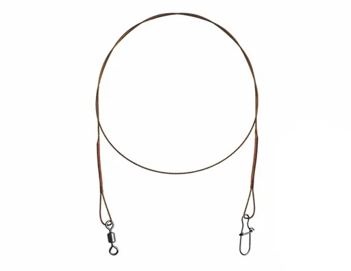 Delphin Ocelové lanko Bomb! s obratl. a karabinkou 49 vláken - 2ks/35cm/11kg,Delphin Ocelové lanko Bomb! s obratl. a karabinkou 49 vláken - 2ks/35cm/1