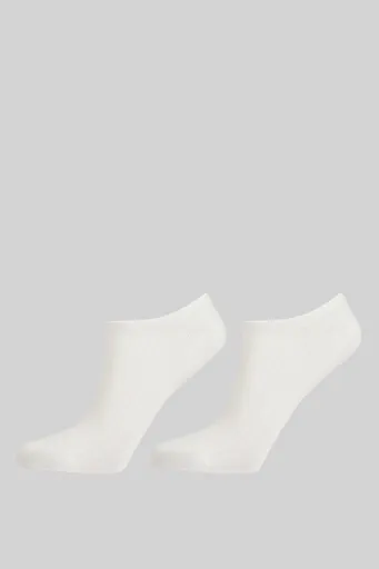 PONOŽKY GANT LYOCELL RIB LOW CUT SOCKS 2-PACK EGGSHELL