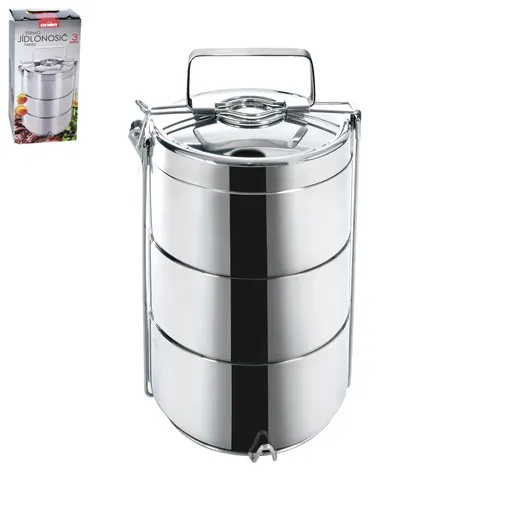 Jídlonosič termo nerez 3 patra, průměr 14 cm