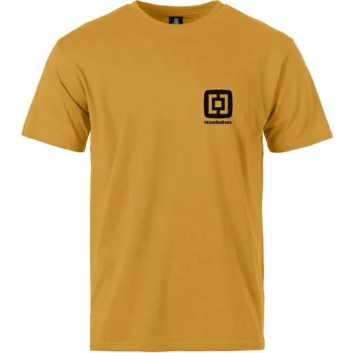 Horsefeathers MINI LOGO Pánské tričko, žlutá, velikost