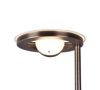 LED stojaca lampa Trio Barrie mosadz 424210304