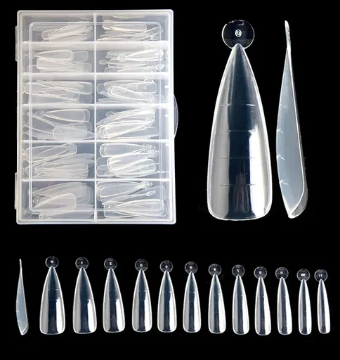 Šablony DUAL FORMS na akryl-gel 120ks Stiletto