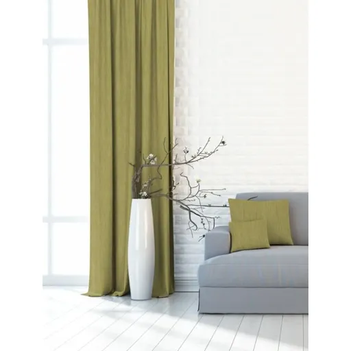 Dekorační látka nebo závěs, Blackout Žihaný 150 cm, světleolivová 150 cm