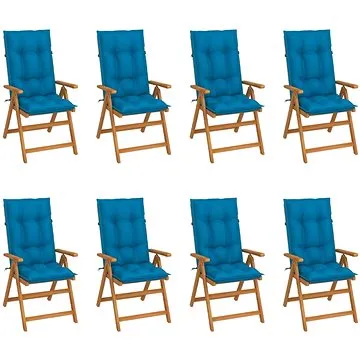 SHUMEE Křeslo zahradní s poduškami, teak 3072560 - 8ks v balení (3072560)