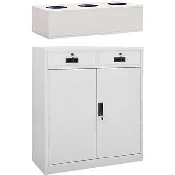 SHUMEE světle šedá 90 × 40 × 125 cm  (3095270)