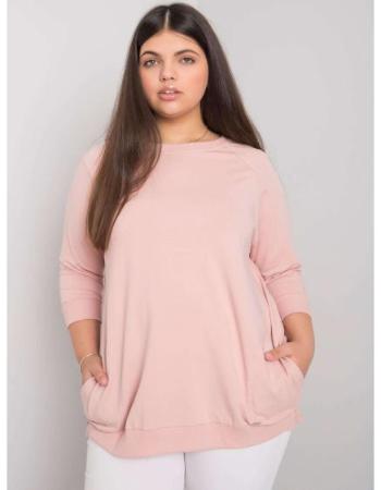 Dámská halenka plus size bavlněná EMMA růžová 