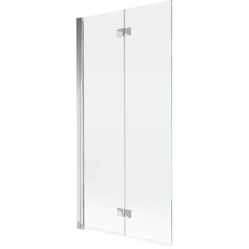 MEXEN MIST vanová zástěna 90x150 cm 6mm 2-s, chrom, čirá, levá 8A9-090-002-01-00-L