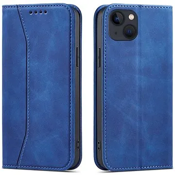 Magnet Fancy knížkové kožené pouzdro na iPhone 13 mini, modré (HUR249512)