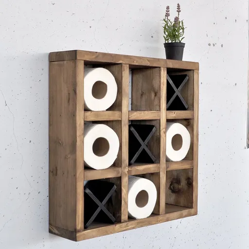 Dekorativní dřevěná nástěnná police Raf299