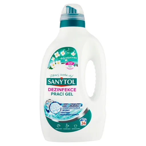 Sanytol Dezinfekce prací gel květinová svěžest 1,7 l