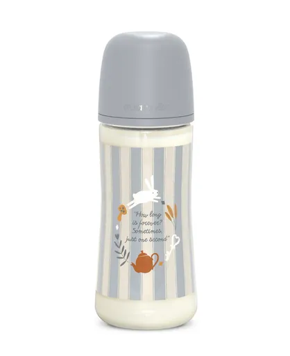 Suavinex Wonderland Kojenecká láhev průtok L 6m+ 360 ml 1 ks modrá