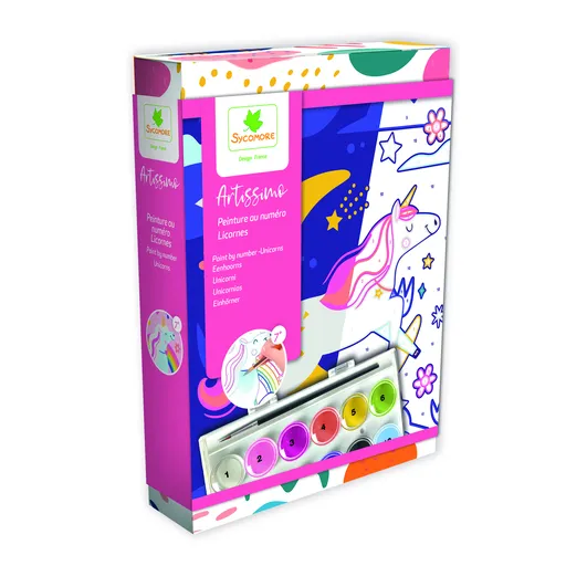 Sycomore Artissimo - malování podle čísel - jednorožci
