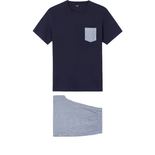 CELIO GIPYSHORT Pánské pyžamo, tmavě modrá, velikost