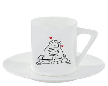 Espresso hrnek s podšálkem 100ml Love bears