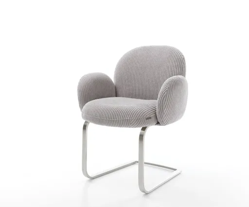 Jídelní židle Nube-Flex s područkami konzolová podnož plochá