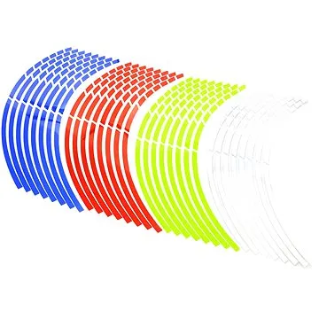 M-Style Reflexní dělené proužky na kola motocyklu