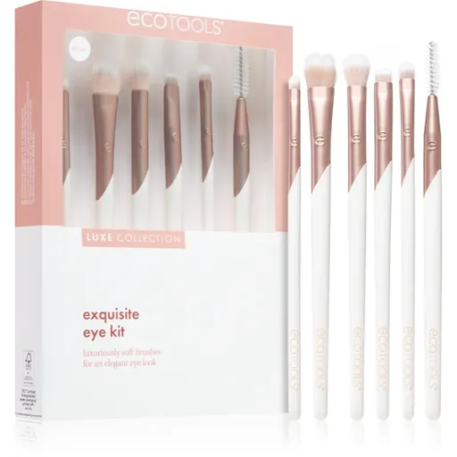 EcoTools Luxe Collection Exquisite sada štětců na oči a obočí 6 ks