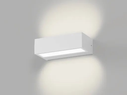 LED2 5238351 Venkovní nástěnné svítidlo KVADER II, W bílá