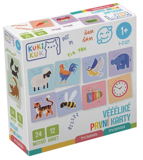 KukiKuk Véééliké první karty Pro batolata