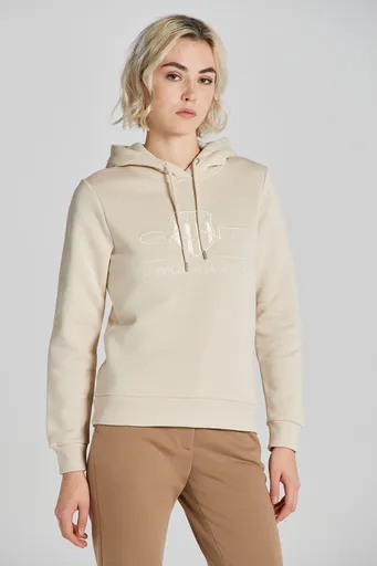 MIKINA GANT REG TONAL SHIELD HOODIE SOFT OAT