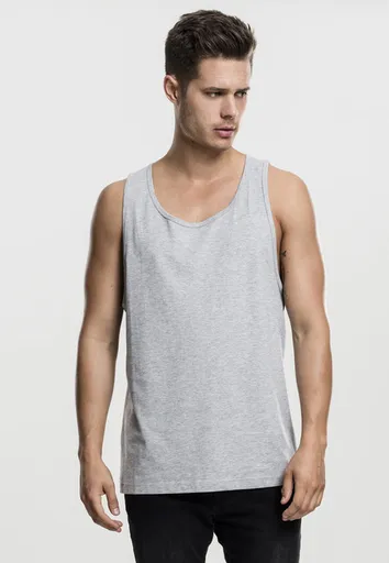 Urban Classics Jersey Big Tank h.grey - S