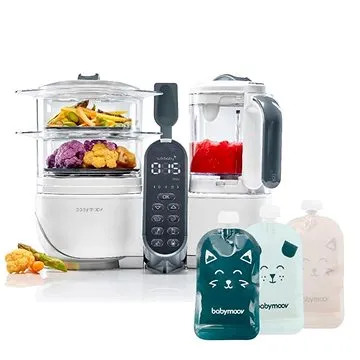 Babymoov Multifunkční přístroj Nutribaby+ Loft White + 15 sáčků Isy (3661276180925)