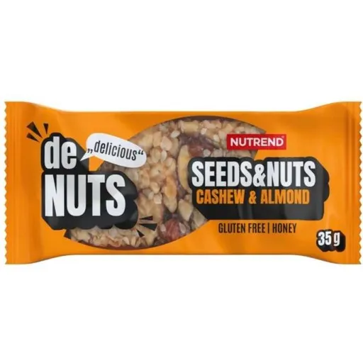 Nutrend DENUTS SEEDS+NUTS 35 G KEŠU + MANDLE Energetická tyčinka, , velikost 35 G