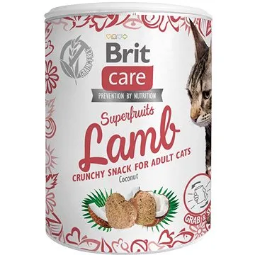 Brit Care Cat Snack Superfruits Lamb 100 g (8595602555697)