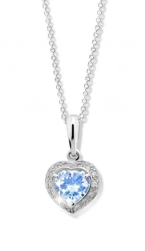 Cutie Jewellery Blyštivý přívěsek z bílého zlata se zirkony Z6308-1810-40-70-X-2