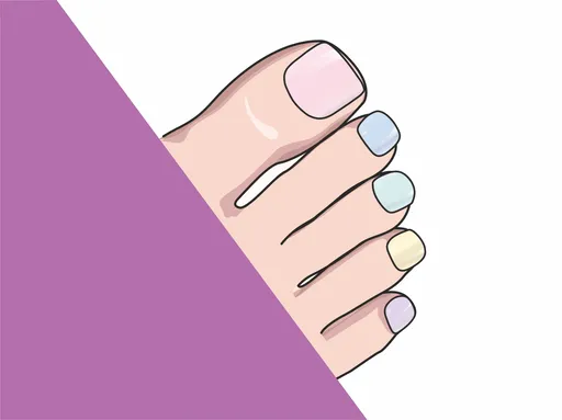 MANITIME gelové nálepky - Macaron Toe