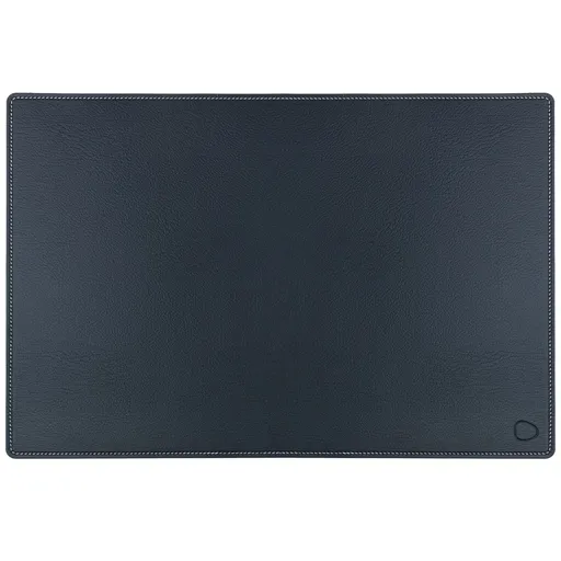 Podložka na pracovní stůl SQUARE BULL 44 x 64 cm, černá / bílá, kůže, LIND DNA