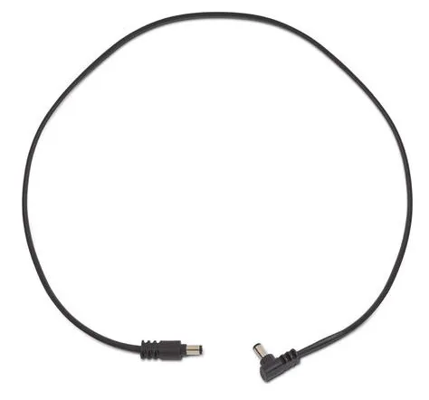 Rockboard Flat Power Cable - Black 60 cm / 23,62 angled/straight