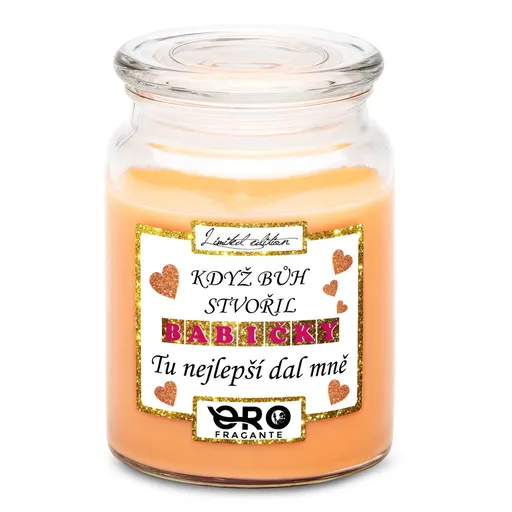 Svíčka Když bůh stvořil babičky (Vůně svíčky: Tropické ovoce)