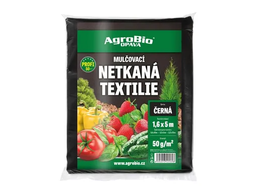 Netkaná textílie AGROBIO 1,6x5m černá