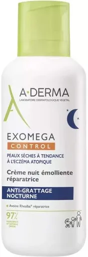 A-DERMA Noční emolienční krém Exomega Control (Emollient Night Cream) 400 ml
