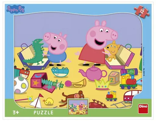 Puzzle Peppa Pig si hraje 12 dílků deskové tvary