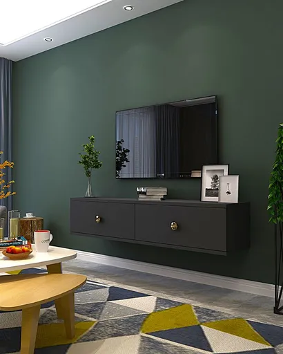 TV stolek Zuzu 120 - Anthracite, Gold