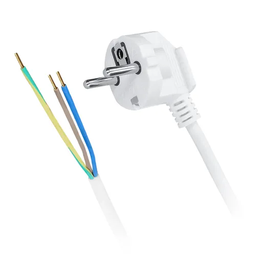 Solight flexo šňůra, 3x 1,5mm2, bílá, 3m PF21