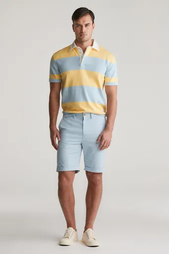ŠORTKY GANT REG SUNFADED CHINO SHORTS FRESH BLUE